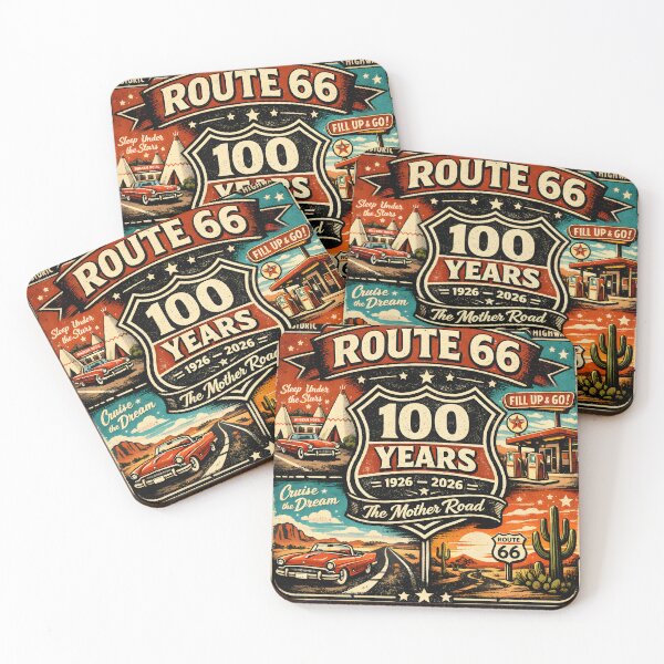 Item preview, Route 66 100th Anniversary Shirt 1926–2026 Vintage Retro Mother Road Centennial Road designed and sold by webpatty.