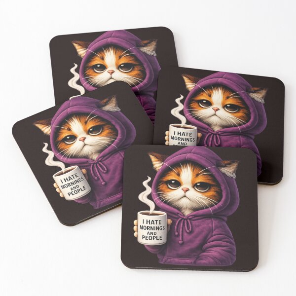 Item preview, Funny Grumpy Cat Shirt Bundle Sarcastic cat tees designed and sold by Chaotic Critters.
