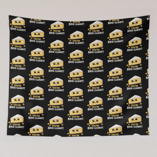Item preview, You’re Brie-lliant – Cute Cheese Pun designed and sold by Liv Solara.