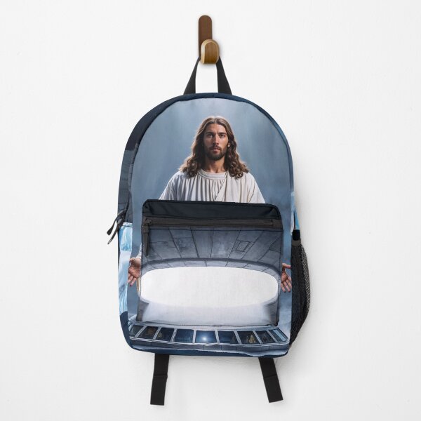 Item preview, Jesus with a UFO in Antarctica designed and sold by LioTou.