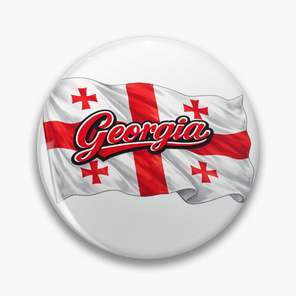 Item preview, Georgia Flag Waving Design – Georgian National Pride Graphic, Country Flag Artwork, Travel & Heritage Gift designed and sold by GarnerSupplyCo.