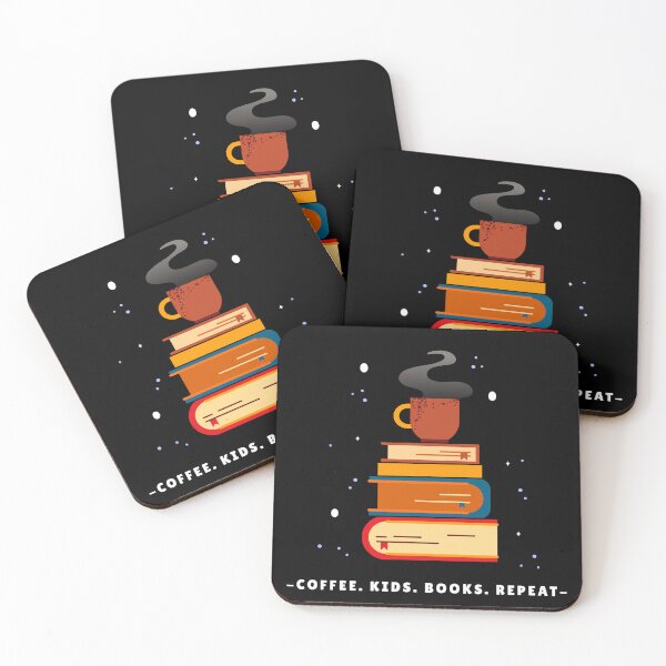 Item preview, Coffee. Kids. Books. Repeat. Book Mama designed and sold by everydayplay108.