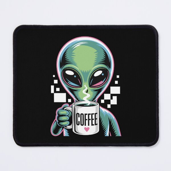 Item preview, Alien Enjoying Coffee designed and sold by jkrphoto.
