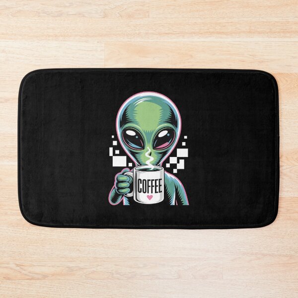 Item preview, Alien Enjoying Coffee designed and sold by jkrphoto.