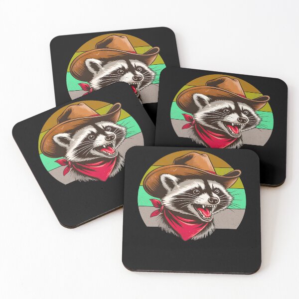 Item preview, Trashed Panda Drunk Raccoon Illustration designed and sold by StaticMood.