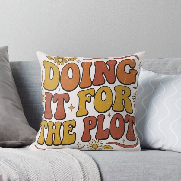 Item preview, Doing It For The Plot - Retro 70s Groovy Wavy Quote designed and sold by David Wasson.