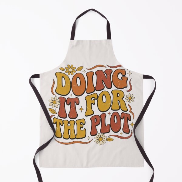 Item preview, Doing It For The Plot - Retro 70s Groovy Wavy Quote designed and sold by David Wasson.