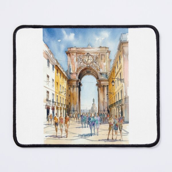 Item preview, Rua Augusta Lisbon Watercolor designed and sold by caracatita75.