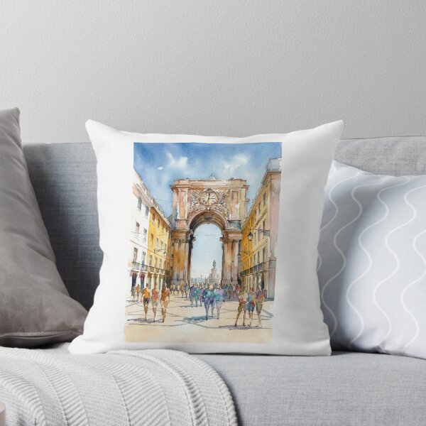Item preview, Rua Augusta Lisbon Watercolor designed and sold by caracatita75.