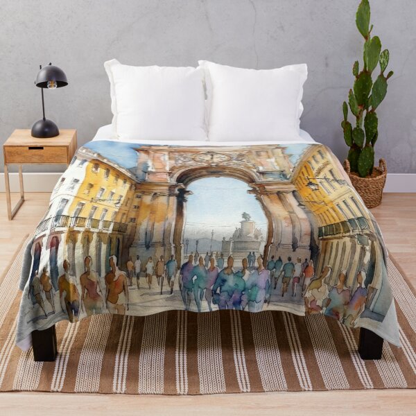 Item preview, Rua Augusta Lisbon Watercolor designed and sold by caracatita75.