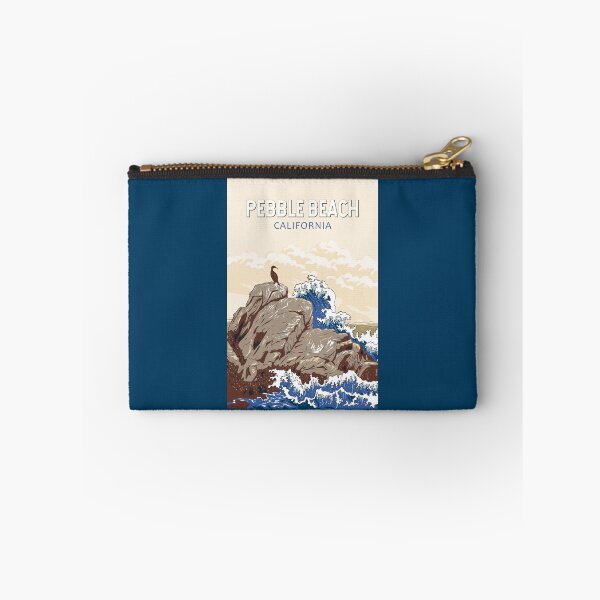 Item preview, Pebble Beach California Illustration Travel Art Vintage designed and sold by KrisSidDesigns.