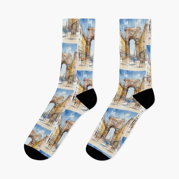Item preview, Rua Augusta Lisbon Watercolor designed and sold by caracatita75.