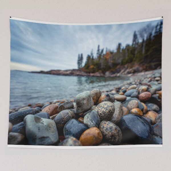Item preview, Acadia National Park Rocky Beach Coastal Maine Landscape Photography designed and sold by MDCCo.