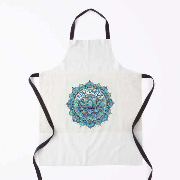 Item preview, The word "Namaste" in English and Hindi script, surrounded by a complex mandala and a lotus flower. designed and sold by Yogeshrock.