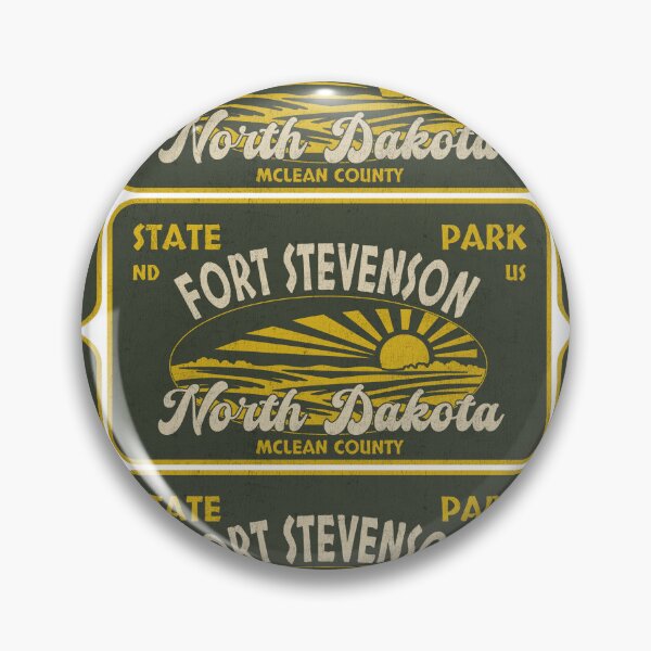 Item preview, Fort Stevenson State Park, McLean County, North Dakota, badge design designed and sold by Wanderful-roads.