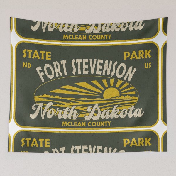 Item preview, Fort Stevenson State Park, McLean County, North Dakota, badge design designed and sold by Wanderful-roads.