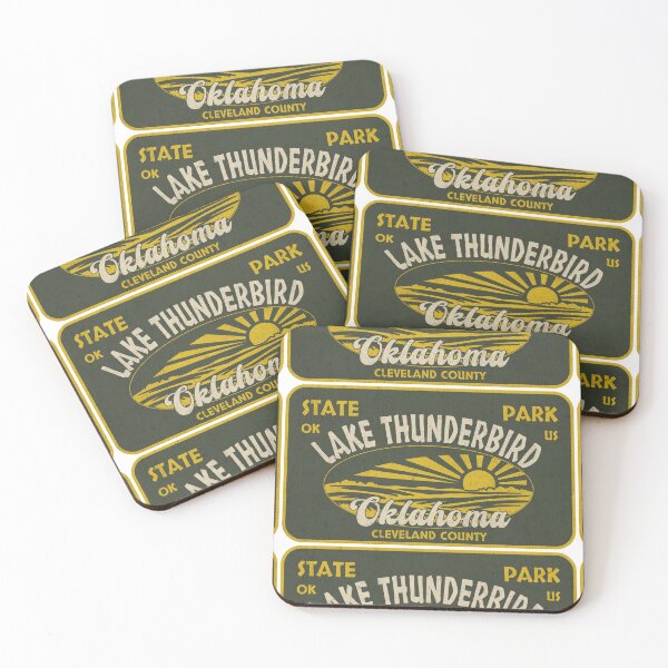 Item preview, Lake Thunderbird State Park, Cleveland County, Oklahoma, badge design designed and sold by Wanderful-roads.