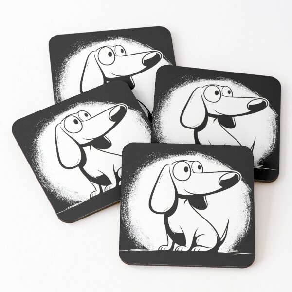 Item preview, Cartoon dog sitting and watching designed and sold by anytka.