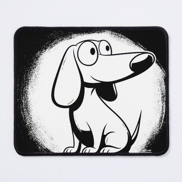Item preview, Cartoon dog sitting and watching designed and sold by anytka.