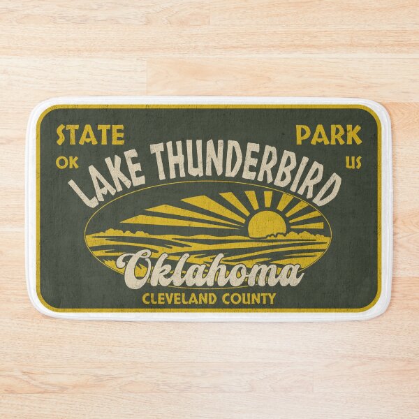 Item preview, Lake Thunderbird State Park, Cleveland County, Oklahoma, badge design designed and sold by Wanderful-roads.