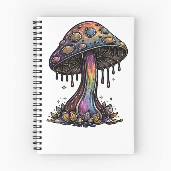 Item preview, Psychedelic Mushroom Drip – Trippy Fantasy Fungi Art designed and sold by RidaSalArt.