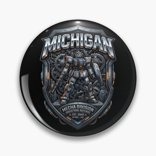Item preview, Michigan Mecha Retro Japanese Robot Shield designed and sold by EKHOAISTORE.