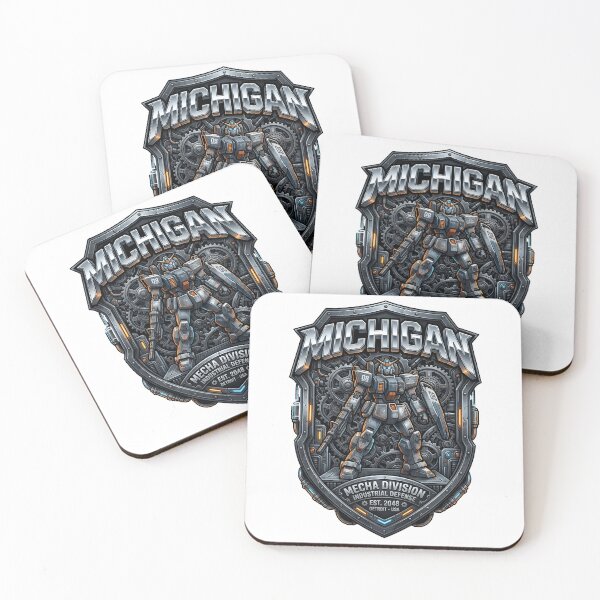 Item preview, Michigan Mecha Retro Japanese Robot Shield designed and sold by EKHOAISTORE.