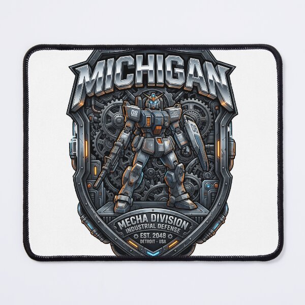 Item preview, Michigan Mecha Retro Japanese Robot Shield designed and sold by EKHOAISTORE.