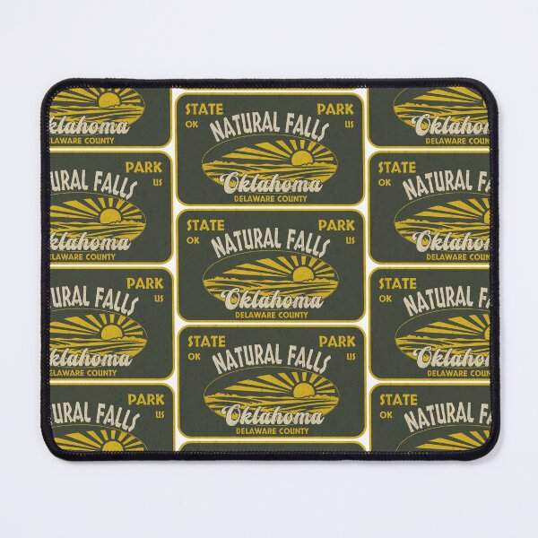 Item preview, Natural Falls State Park, Delaware County, Oklahoma, badge design designed and sold by Wanderful-roads.