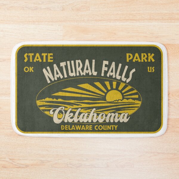Item preview, Natural Falls State Park, Delaware County, Oklahoma, badge design designed and sold by Wanderful-roads.