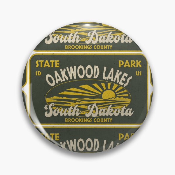 Item preview, Oakwood Lakes State Park, Brookings County, South Dakota, badge design designed and sold by Wanderful-roads.