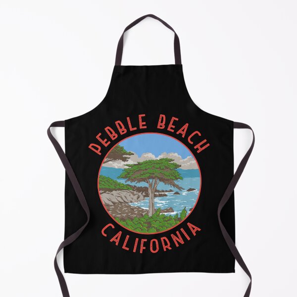 Item preview, Pebble Beach California Retro Distressed Circle designed and sold by KrisSidDesigns.