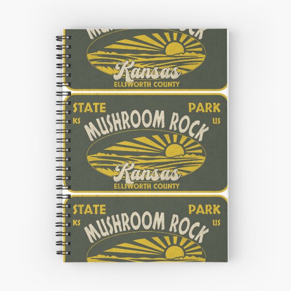 Item preview, Mushroom Rock State Park, Ellsworth County, Kansas, badge design designed and sold by Wanderful-roads.