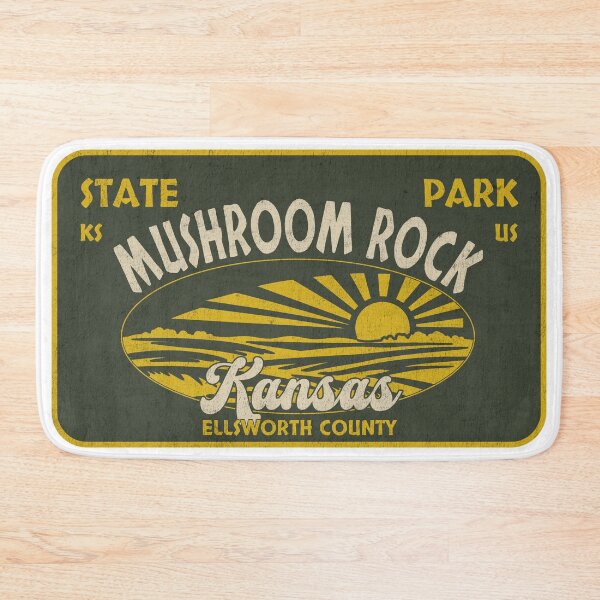 Item preview, Mushroom Rock State Park, Ellsworth County, Kansas, badge design designed and sold by Wanderful-roads.