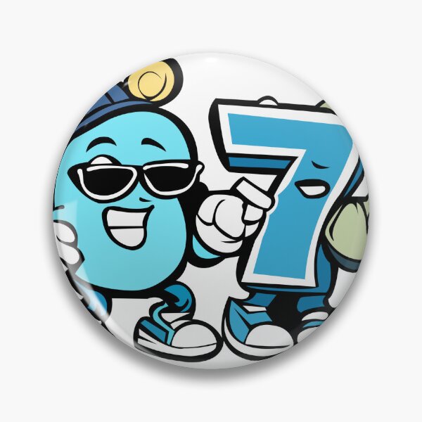 Item preview, Cool Lucky 6 7 Cartoon Character – Funny Money & Success Design designed and sold by lilastonart.