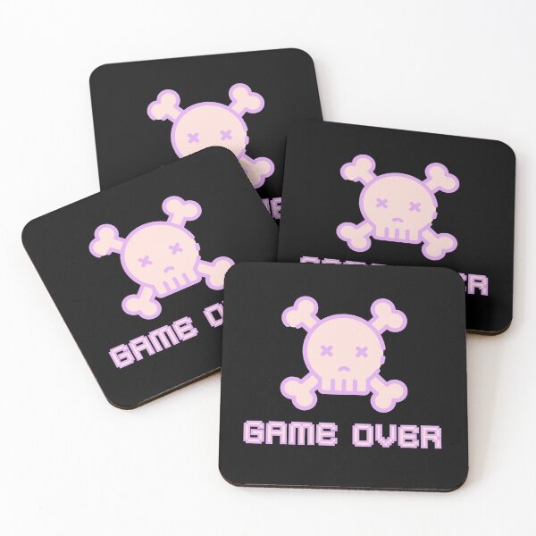 Item preview, Kawaii Skull Game Over Cute Gamer Aesthetic designed and sold by Hannah-Yei.