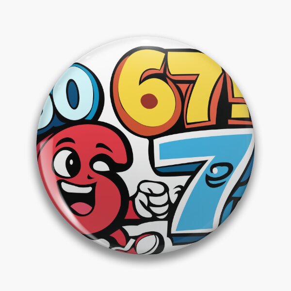Item preview, Go 67 Cartoon Character – Funny Motivational Number Design designed and sold by lilastonart.