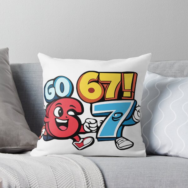 Item preview, Go 67 Cartoon Character – Funny Motivational Number Design designed and sold by lilastonart.
