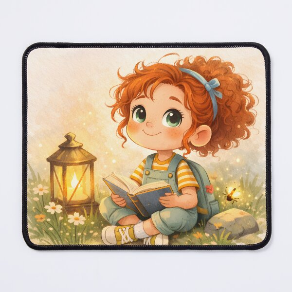 Item preview, Personalized Girl Reading Wall Art – Custom Name Nursery Decor, Book Lover Kids Printable designed and sold by LoveNurseries.