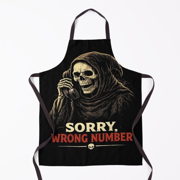 Item preview, Grim Reaper, sorry wrong number T-shirt designed and sold by DesignsbyForbes.