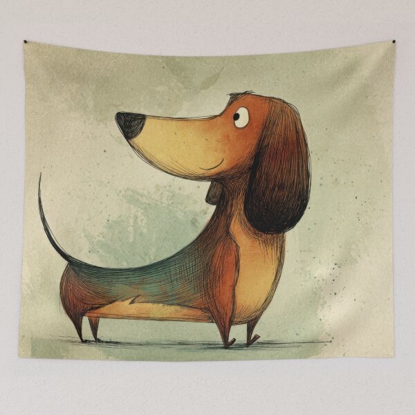 Item preview, Friendly dog stands and smiles designed and sold by anytka.