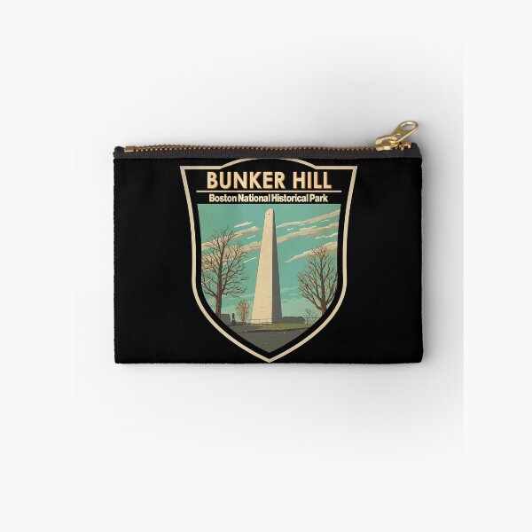 Item preview, Bunker Hill Monument Boston Illustration Travel Art Badge designed and sold by KrisSidDesigns.