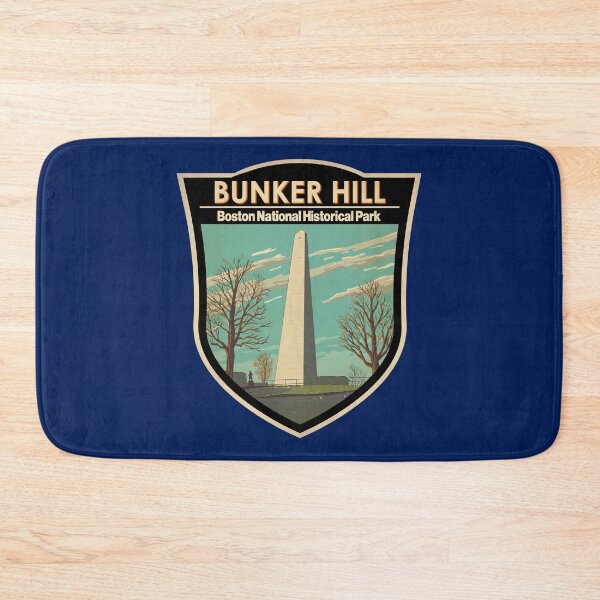 Item preview, Bunker Hill Monument Boston Illustration Travel Art Badge designed and sold by KrisSidDesigns.