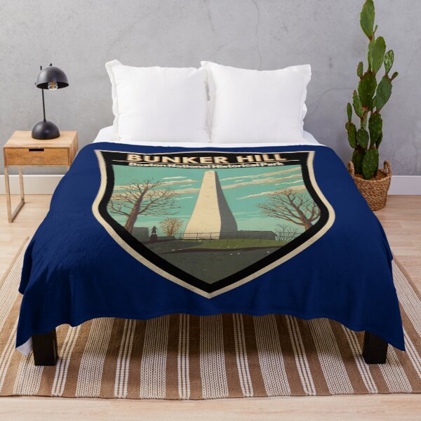 Item preview, Bunker Hill Monument Boston Illustration Travel Art Badge designed and sold by KrisSidDesigns.