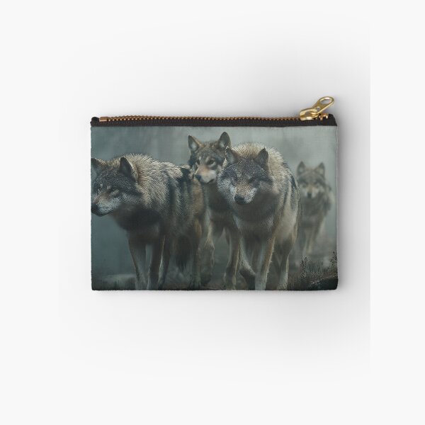 Item preview, Silent Wolf Pack Trekking Through Misty Forest Trail designed and sold by EK-World.