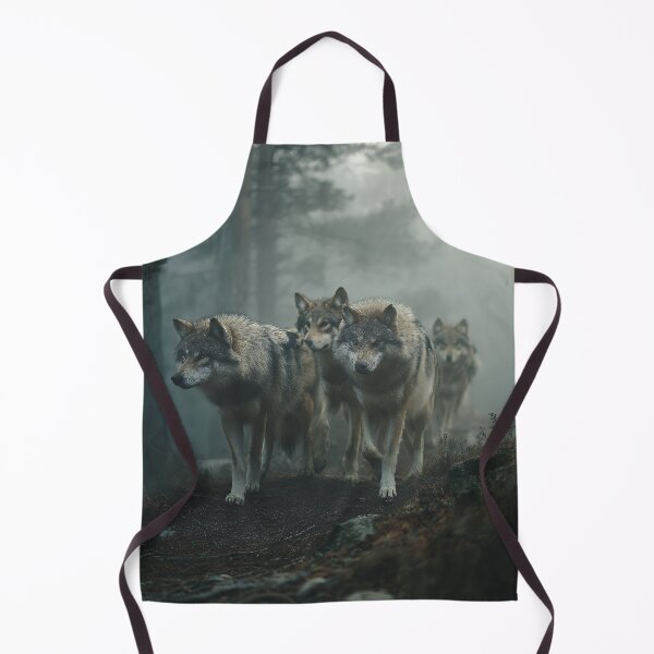 Item preview, Silent Wolf Pack Trekking Through Misty Forest Trail designed and sold by EK-World.