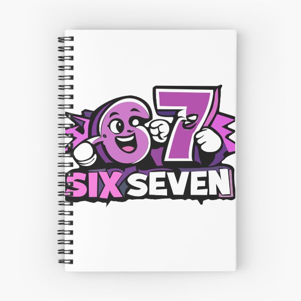 Item preview, ix Seven 67 Funny Birthday Design – 6 & 7 Age Cartoon Number Shirt, Kids Birthday Party Graphic designed and sold by lilastonart.