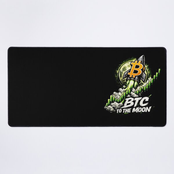 Item preview, BTC To The Moon Rocket Chart – Bitcoin Bullish Crypto Trader Design designed and sold by Chart Store | Trading Life.