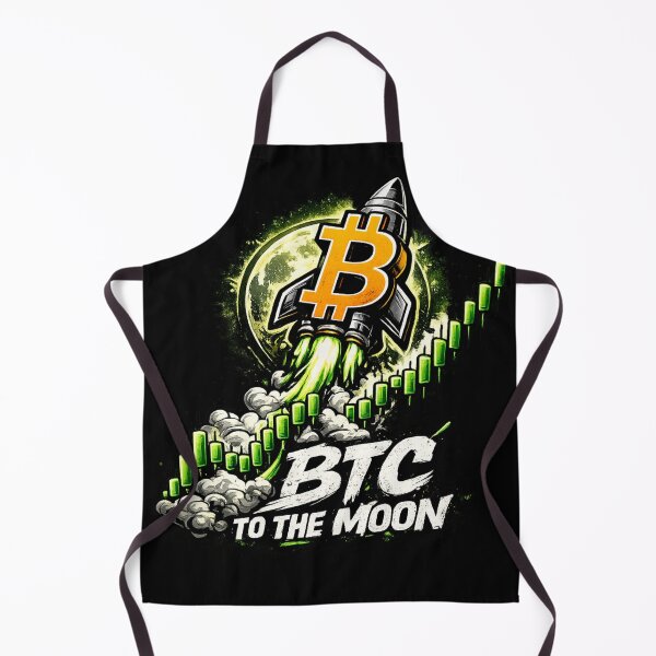 Item preview, BTC To The Moon Rocket Chart – Bitcoin Bullish Crypto Trader Design designed and sold by Chart Store | Trading Life.