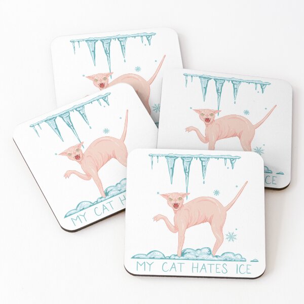 Item preview, My Cat Hates Ice (sphinx cat) designed and sold by LilWitchBitch.